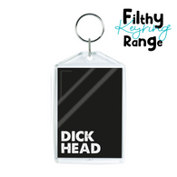 Dick Head Black Keyring